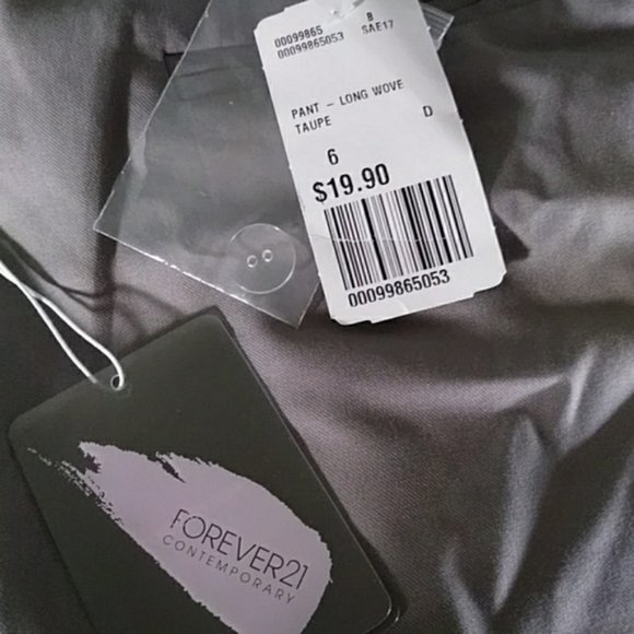 NWT Forever 21 gray slim career pants - Picture 5 of 6